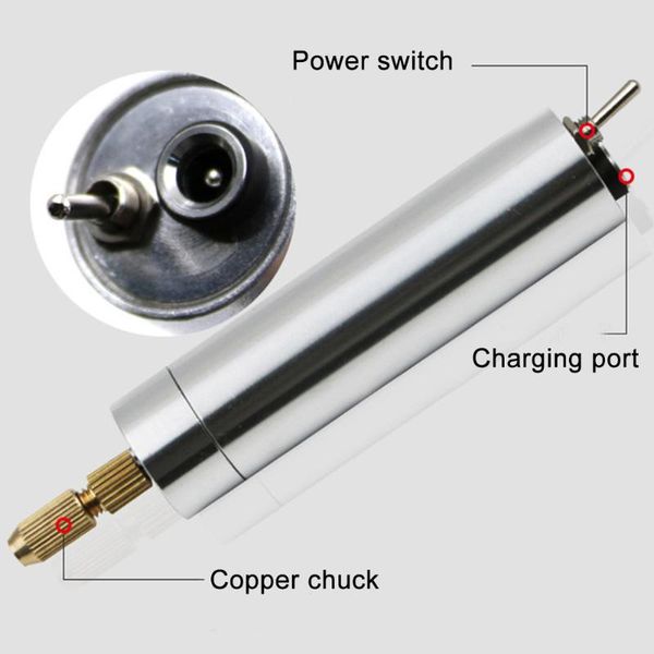 

miniature tool mini electric engraving grinding drilling accessories aluminum alloy with chuck carving chisel pen set durable