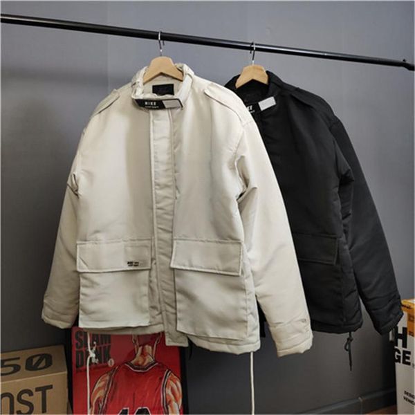 

унисекс зима mens женщин марка толстые куртки конструктора вниз пальто с большими карманами с длинными рукавами ветровка luxury outwear спор, Black;brown