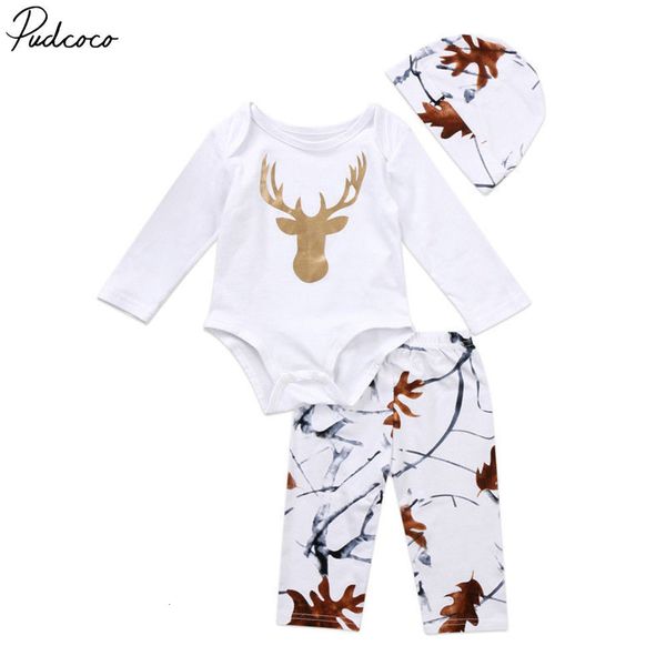 

pudcoco 3pcs newborn baby boy girl clothes casual cotton o-neck long sleeve pant hat outfits set 3-24months pudcoco, Pink;blue