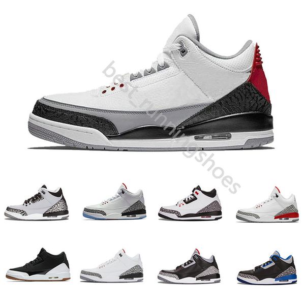 

2018 Quai 54 International Flight Pure White 3s Men Basketball Shoes 3 Cement retros Fire Jth Tinker Blue retro Grey Sport Trainers Sneakers