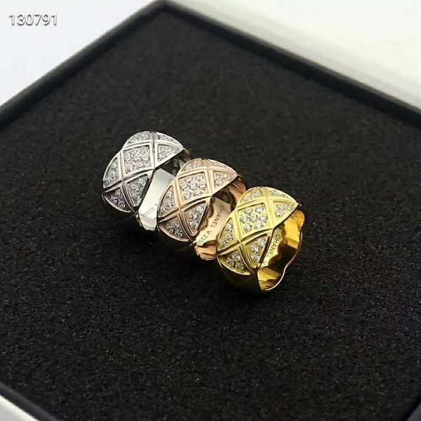 

fashion 316l titanium steel ring with enamel three colors women and man original brand jewelry ing, Silver