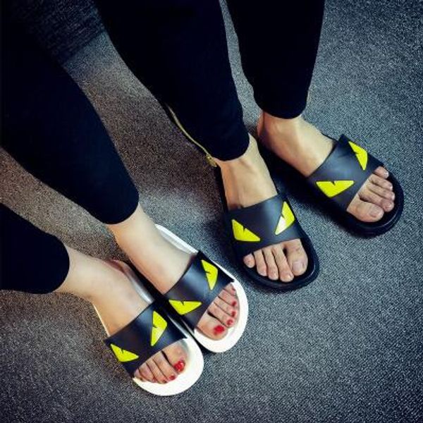 

new summer couple slippers home bathroom non-slip slippers sandals, Black