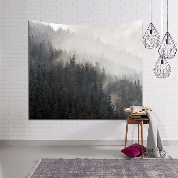 Large Tapestry Forest Landscape Psychedelic Wall Cloth Tapestries