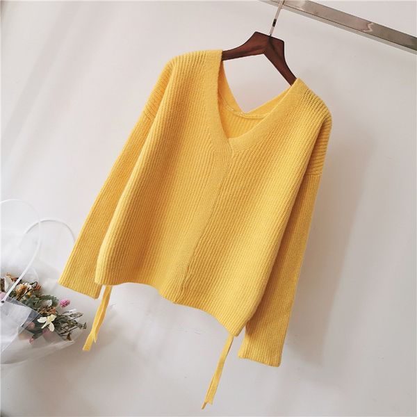 

women's clothing han edition of new fund of 2019 autumn pure color sleeve bind pure and fresh and sweet easy lost, White;black