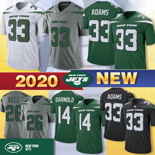 

14 sam darnold 33 jamal adams new jersey york jet football 26 le'veon bell 95 quinnen williams 57 c.j. mosley 12 joe namath 2020 new je, Black;red