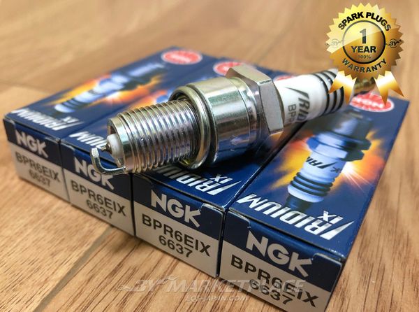 

4pcs iridium ix spark plugs bpr6eix 6637 for bmw chrysler benz nissan vw porsche