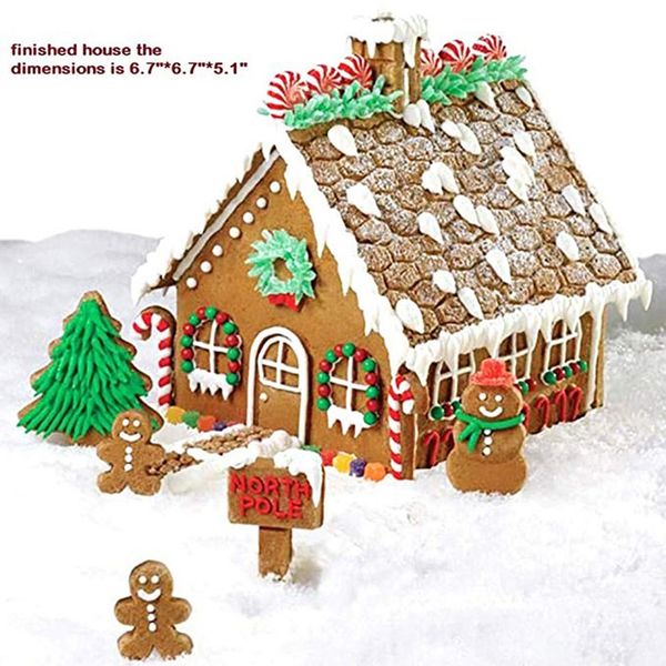 

3d gingerbread house формочки set 10 шт формочки праздник печенья бисквит для детей christmas party trituradora