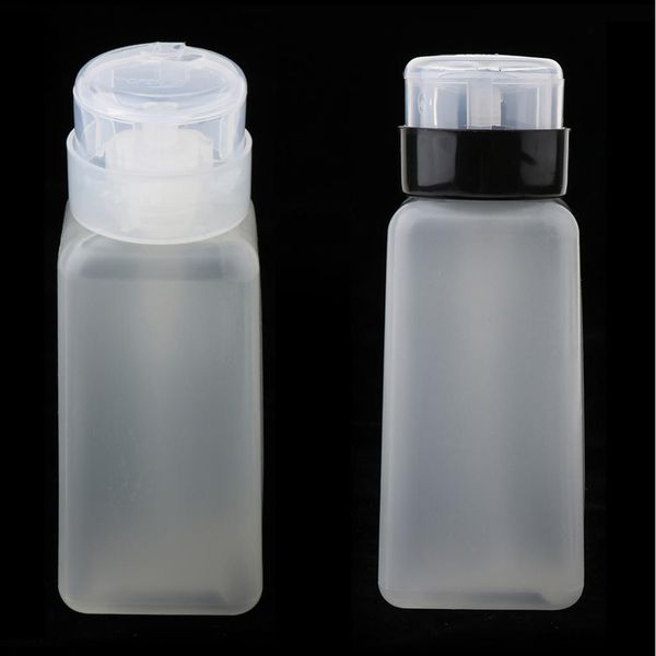 

2 pieces 250ml makeup&nail art tips cleaning empty dispenser manicure acrylic remover pump container bottle