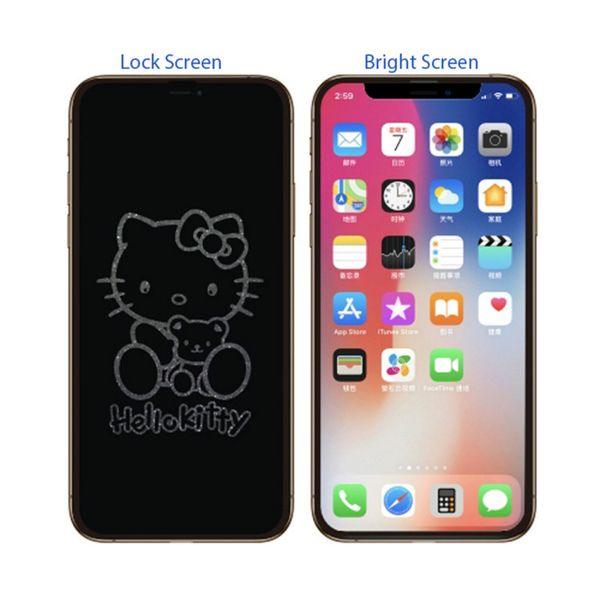 

fashion cartoon 6d full screen invisible glitter graphic tempered glass film for iphone 6 7 8 x xs xr xs max full cover film