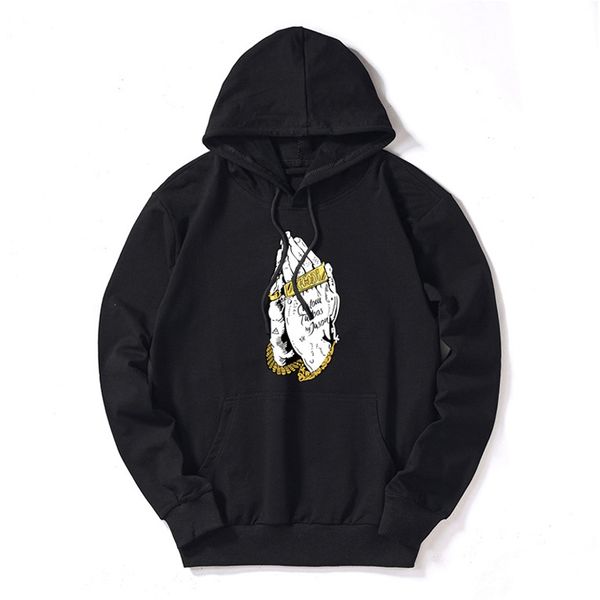 

men women pullover with hat fashion casual deisgner hoodie sweater plus size 5 color new mens clothing wholesale new sell couple clothes, Black