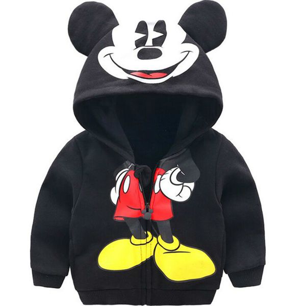 

Toddler Boy Jacket 2019 Spring Autumn Fashion Cute Kids Girl Outerwear Cartoon Clothes Moleton Coat Children Zipper Hoodies