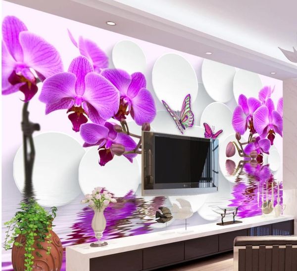 

p wall murals wallpaper magnolia blossoms open 3d tv fashion background wall