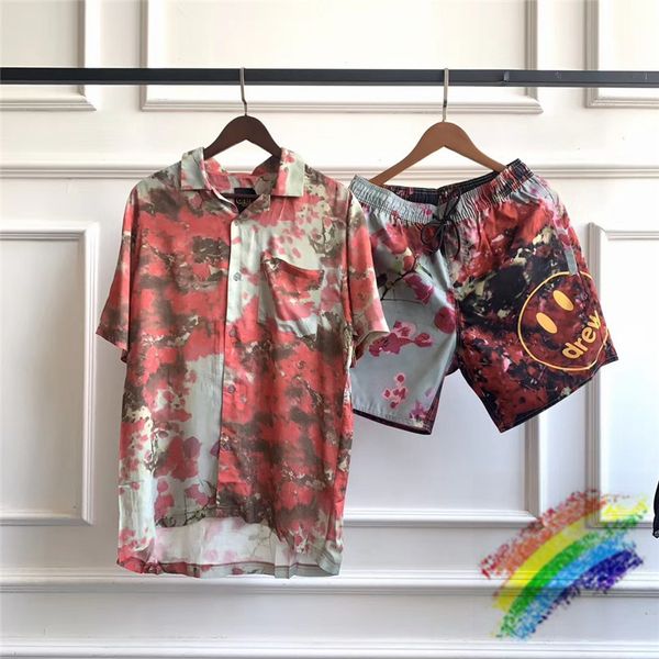 

just bieber drew bear printing shirts men women oversized drew house shirts, White;black