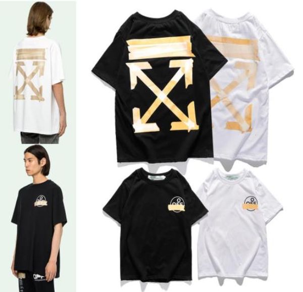 

street tide mens t-shirts summer creative phantom overlapping arrow print t-shirt trend hip hop couple t-shirt, White;black