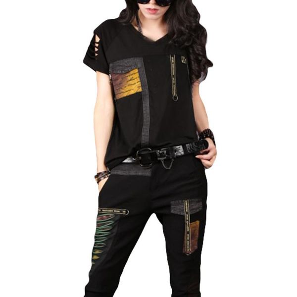 

summer luxury korean girls jeans streetwear women two pieces set denim tracksuit woman outfits clothes female harajuku, Gray