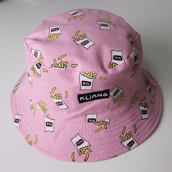 

2019 new panama bucket hat men women summer bucket cap banana print yellow hat bob hats hip hop gorros fishing fisherman hats, Blue;gray