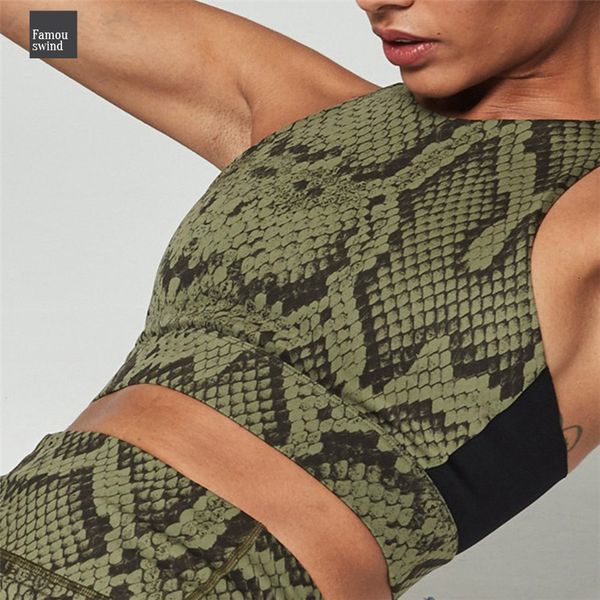 

спортивная одежда женщины snake pattern 2 шт набор stracksuit печати повседневный фитнес рукавов gym одежда тонкий тонкий, Gray