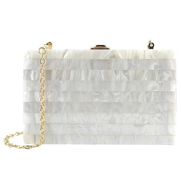 

women evening bag geometric stitching color acrylic box party package fashion ladies crossbody bags