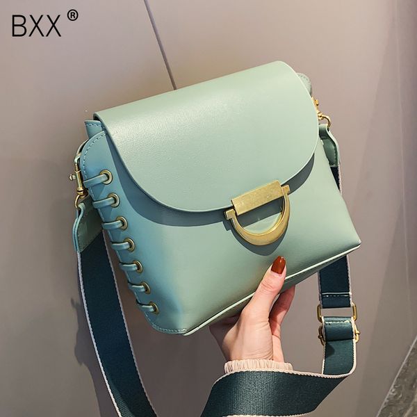 

bxx] pu leather crossbody bags for women 2020 spring shoulder messenger bag lady travel purses handbags cross body bag hk824