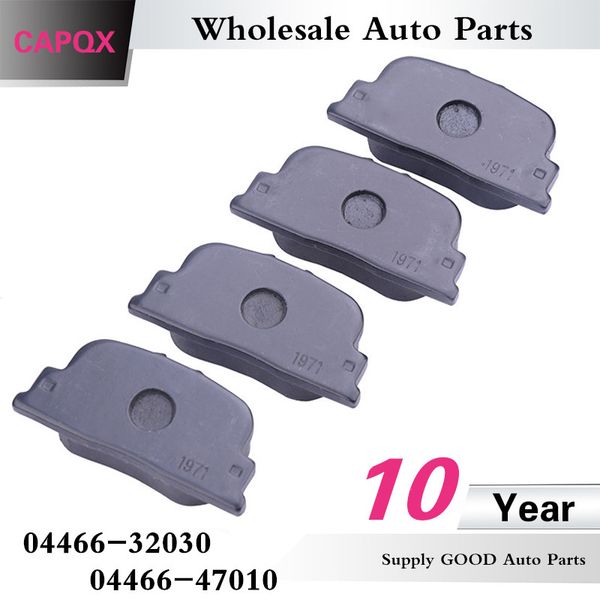 

capqx rear (disc brake) pad kit 04466-47010 for 1996-2001 camry, 1996-2002 camry estate, 2003-2009 prius hatchback