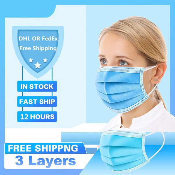 

In Stock!Disposable Face Masks with Elastic Ear Loop 3 Ply Breathable and Comfortable for Blocking Dust Air Pollution Protection Pack masks