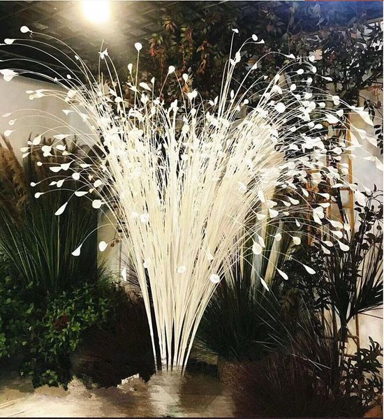 

80cm golden silver white glitter bling butterfly artificial flower gilded grass christmas flower diy flower source material y200104