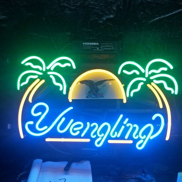 

custom yuengling beer neon sign light outdoor bar entertainment advertising display glass neon lamp light metal frame 17'' 20&#039