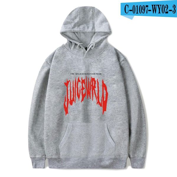 

hoodies for men women solid color spot for new american singer juice wrld printing plus size hooded sweater wholesale, Black