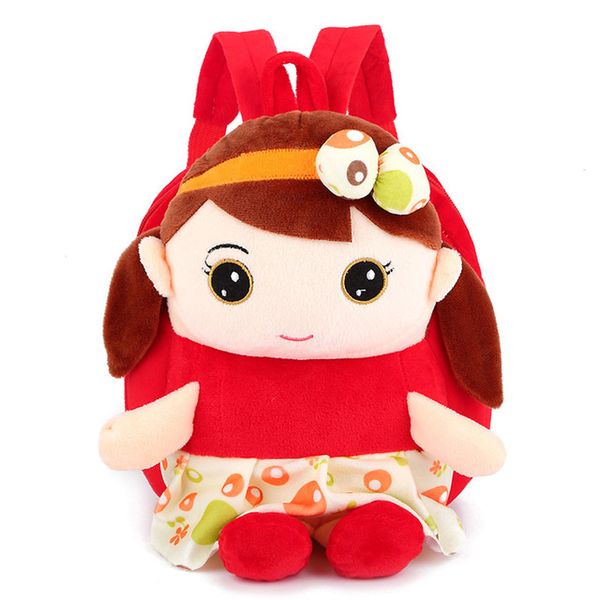 

new cute children's school bag 3d cartoon mini plush backpack for kindergarten girls baby kids gift student lovely schoolbag