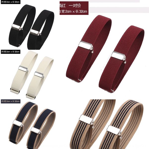 

elastic armband soul-suppressing wrist strap shirt women's men's armband wristband 2cm shirt sleeve ring, Black;white