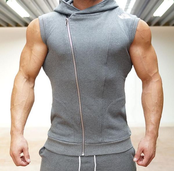 

gym bodyengineers europe and america brothers fashion men fitness waistcoat outdoor sports casual coat bnm, Black;red