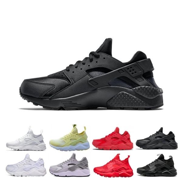 

wholesale huarache ultra run shoes triple white black red men women running shoes yellow grey huaraches sport shoe mens womens sneakers