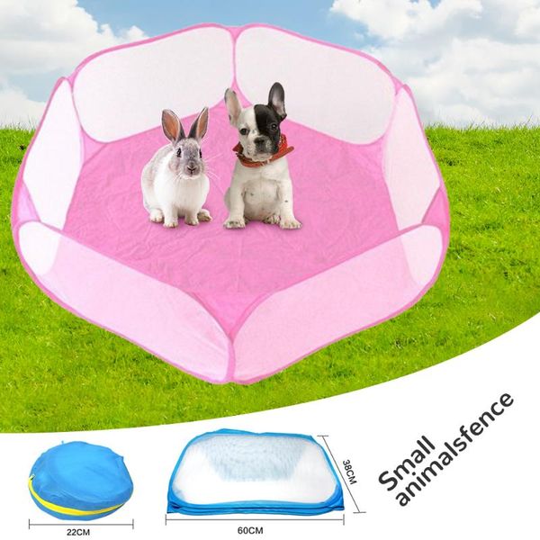 

small animals breathable folding fence for hamster hedgehog puppy cat guinea pig portable pet cat dog cage tent playpen