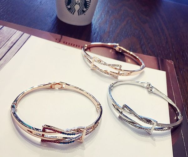 

fashion jewelry flash little swarovskis micro bracelet charm bracelet crystals from swarovskis for women's gift, Black