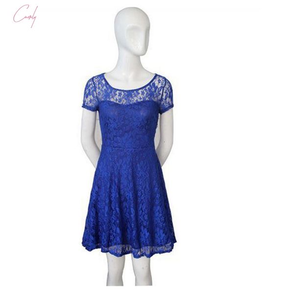 blue color party frocks