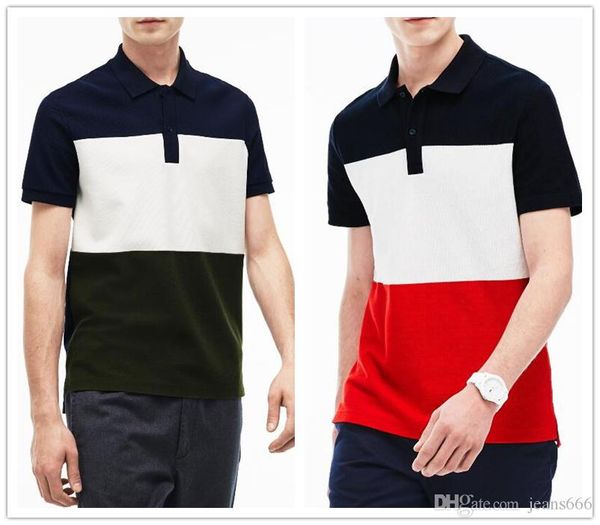 

trend shirt man women high street tee fashion and professional designer summer polo shirt embroidery cotton stripes mens polo t shirts, White;black