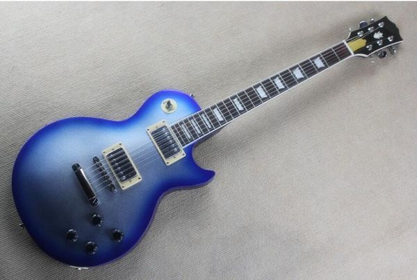 

lp электрогитара серебряный порошок синий сторона, бесплатная доставка