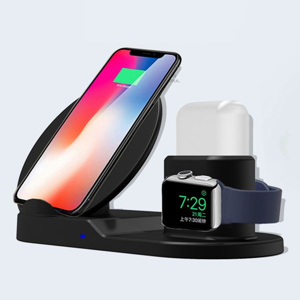 

wireless charging dock station for iphone 3 in 1 wireless charging stand fast charging dock for i watch 5 4 airpods fast wireless charger