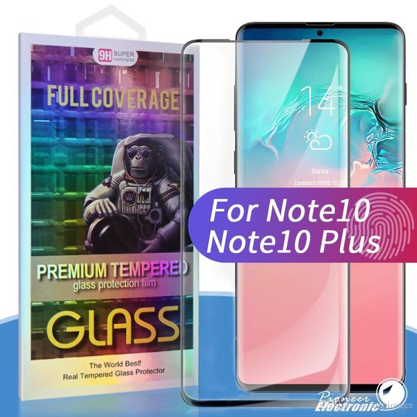 

uk for samsung galaxy note 10 tempered glass case friendly fingerprint unclock 3d curve edge screen protector for s10 s9 s8 plus