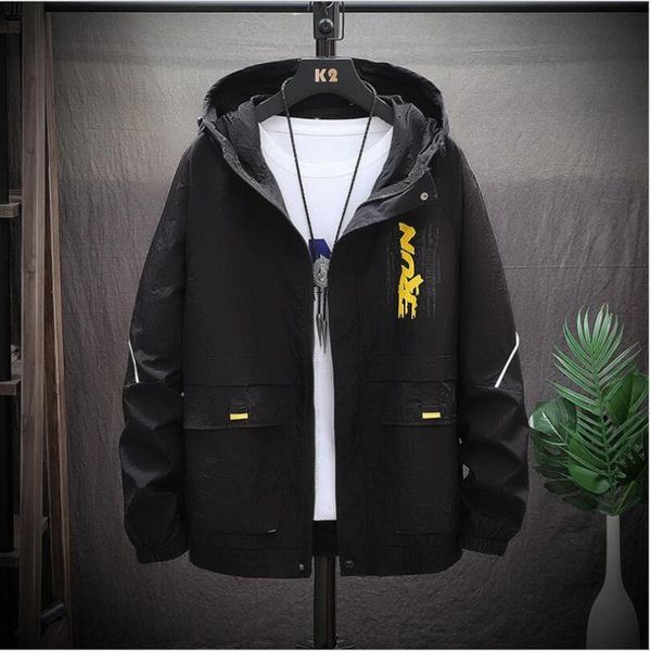 

2020 new spring autumn casual bomber windbreaker jacket men women hooded thin zipper coat slim outwear hip hop jacket men, Black;brown