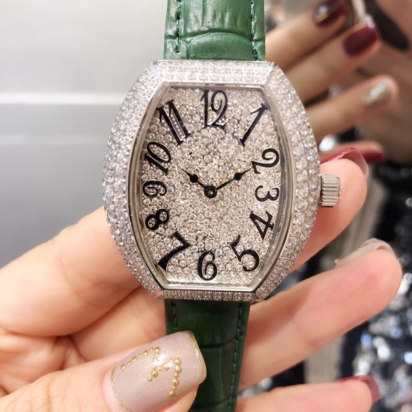 

2019 новый алмаз часы 34mm 6 цвет элегантный моды дамы смотреть женщина дизайнер роскошные часы montres люксусный налить femmes наручные час, Slivery;brown