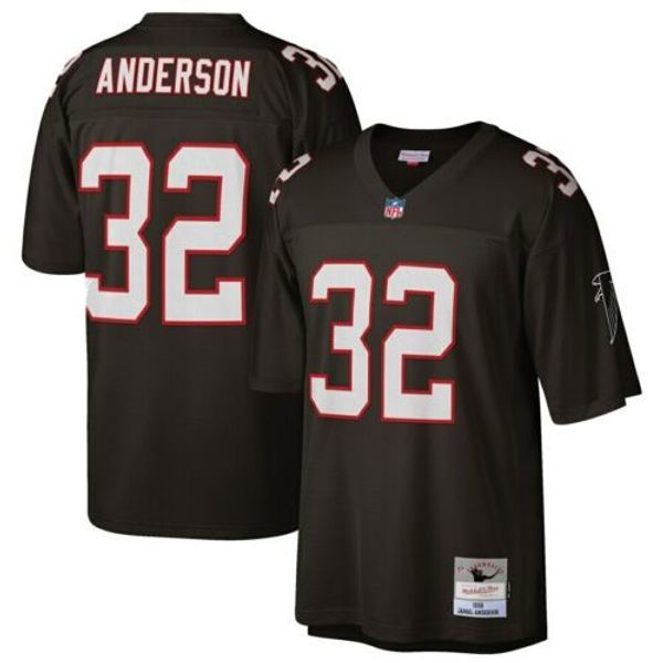 

jamal anderson #32 mitchell & ness 1998 retired jersey, Gray
