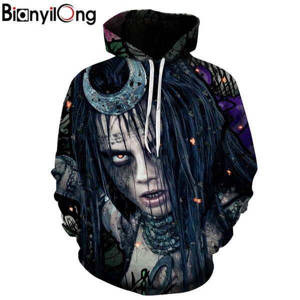 

толстовки enchantress 3d толстовки мужчины кофты фильм забавный пуловер с капюшоном спортивные костюмы мода новинка джокер печатных мужской, Black