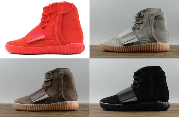 

designer shoes kanye west 750 boots light grey brown sneakers triple black grey sport shoes 750 outdoor hiking jogging shoes