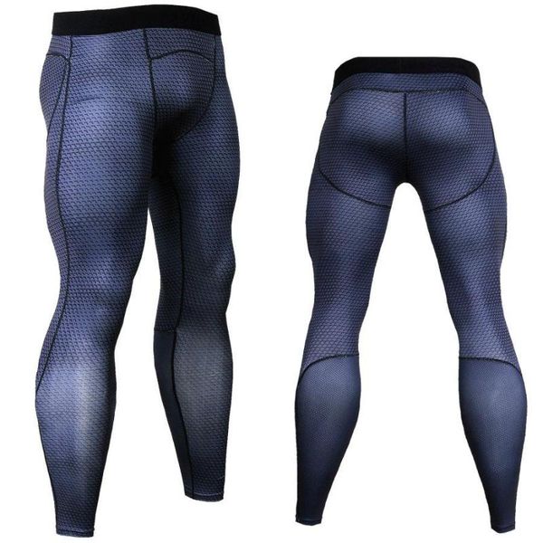 

3d fitness long pants compression tights men joggers fitness skinny leggings quick dry pants gyms slim fit black trousers mma
