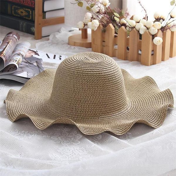 

lady beach straw hats sun hat women wide brim straw hats outdoor panama sunscreen cap church flower cap 20pcs xd23247