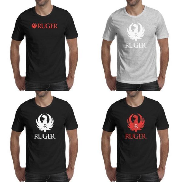

mens ruger arms makers for responsible citizens fashion t shirt design personalised cotton shirts humorous short sleeve tees, White;black