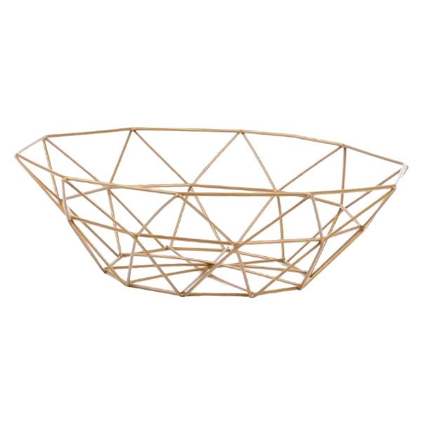 

metal wire counterfruit snacks basket stand table centerpiece