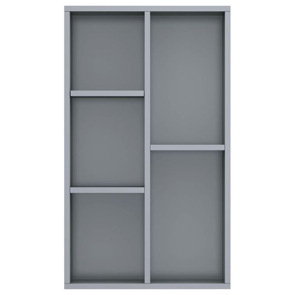 

shelf / sideboard gray chipboard with gloss 45x25x80 cm