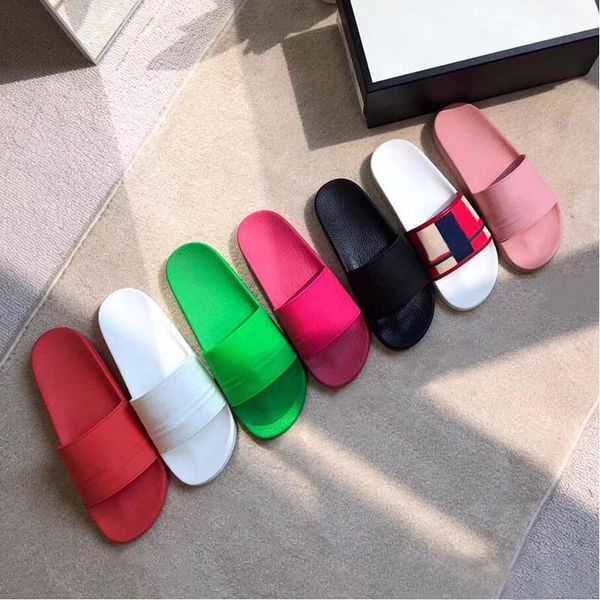 

beach slippers men classic flat summer slides lazy designer cartoon big head flops leather mens l bath letter women shoes lady sexy, Black